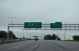I-80 east at I-480/US 75 - Omaha, NE