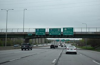 I-80 east at I-480/US 75 - Omaha, NE