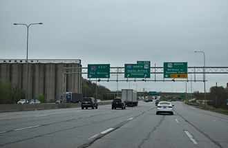 I-80 east at I-480/US 75 - Omaha, NE