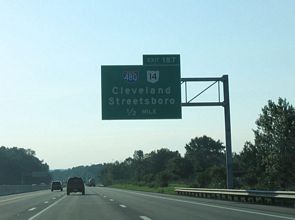 I-80/Ohio Tpk west at I-480/SR 14 - Streetsboro
