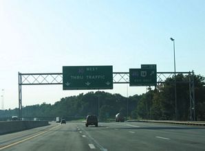 I-80/Ohio Tpk west at I-480/SR 14 - Streetsboro