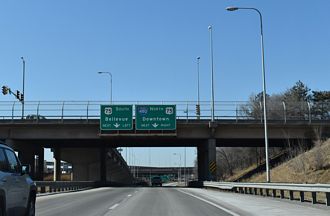 I-80 west at I-480/US 75 - Omaha, NE