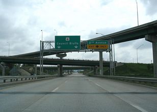 I-480 east at Broadway - Council Bluffs, IA