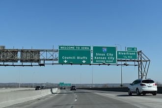 I-480/US 6 east at I-29 - Omaha, NE