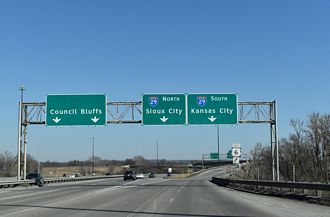 I-480/US 6 east at I-29 - Council Bluffs, IA