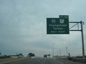 I-480 east at I-80/Ohio Tpk-SR 14 - Streetsboro