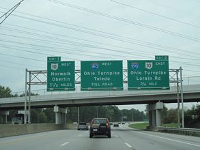 I-480 west at I-80/Ohio Tpk - North Olmsted