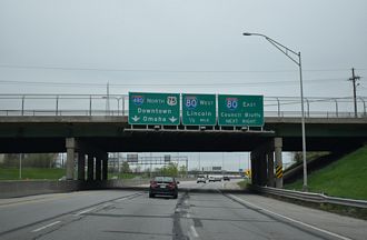 US 75 north at I-80/480 - Omaha, NE