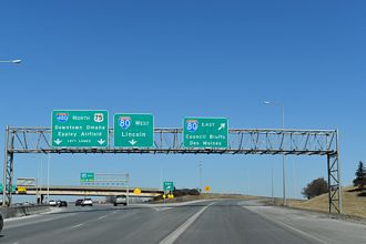 U.S. 75 North at Interstate 80 and I-480 in Omaha