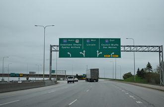 US 75 north at I-80/480 - Omaha, NE