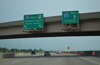 US 75 north at I-80/480 - Omaha, NE