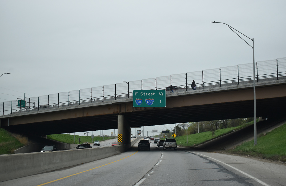 US 75 north at I-80/480 - Omaha, NE