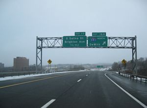 I-81 north at I-481 - Syracuse, NY