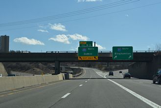 I-81 South at Interstate 481 in Syracuse, New York