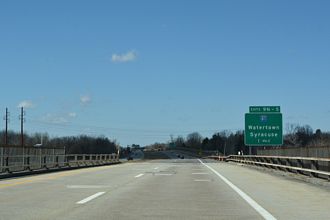I-481 north at Northern Blvd, one mile from I-81 in Cicero, NY.