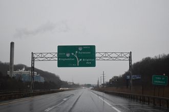 I-481 south one mile from I-81 at the Onondaga town line.