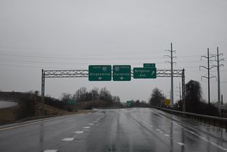 I-481 south at Exit 1 for E Brighton Avenue in Syracuse.