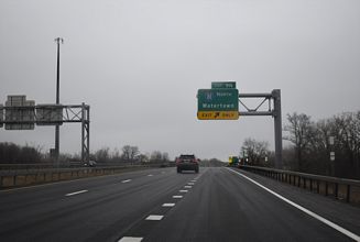 NY 481 south at I-81/481 in Cicero.
