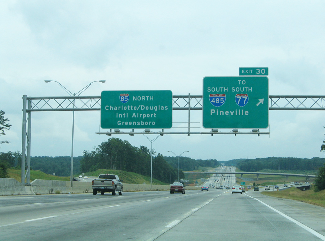 I-85 north at I-485 south - 2005