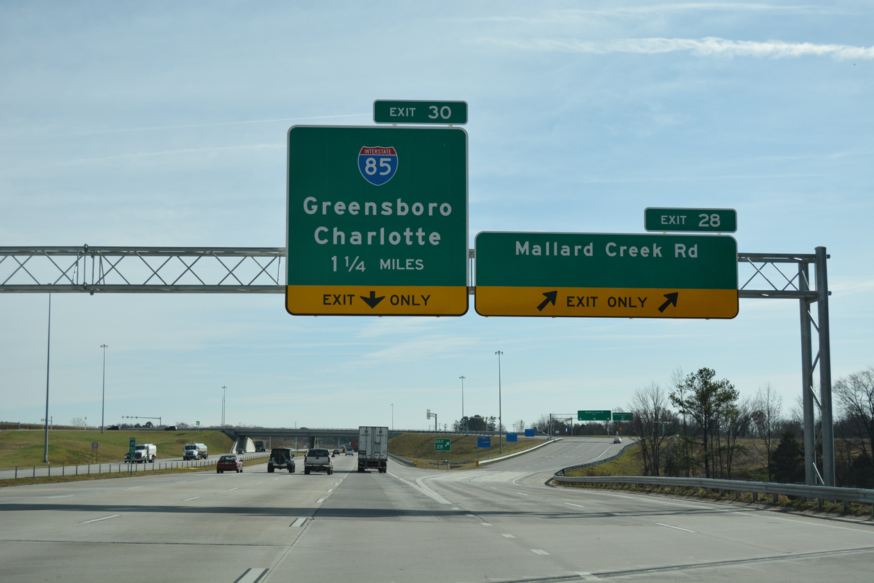 I-485 inner loop at I-85 - Charlotte, NC