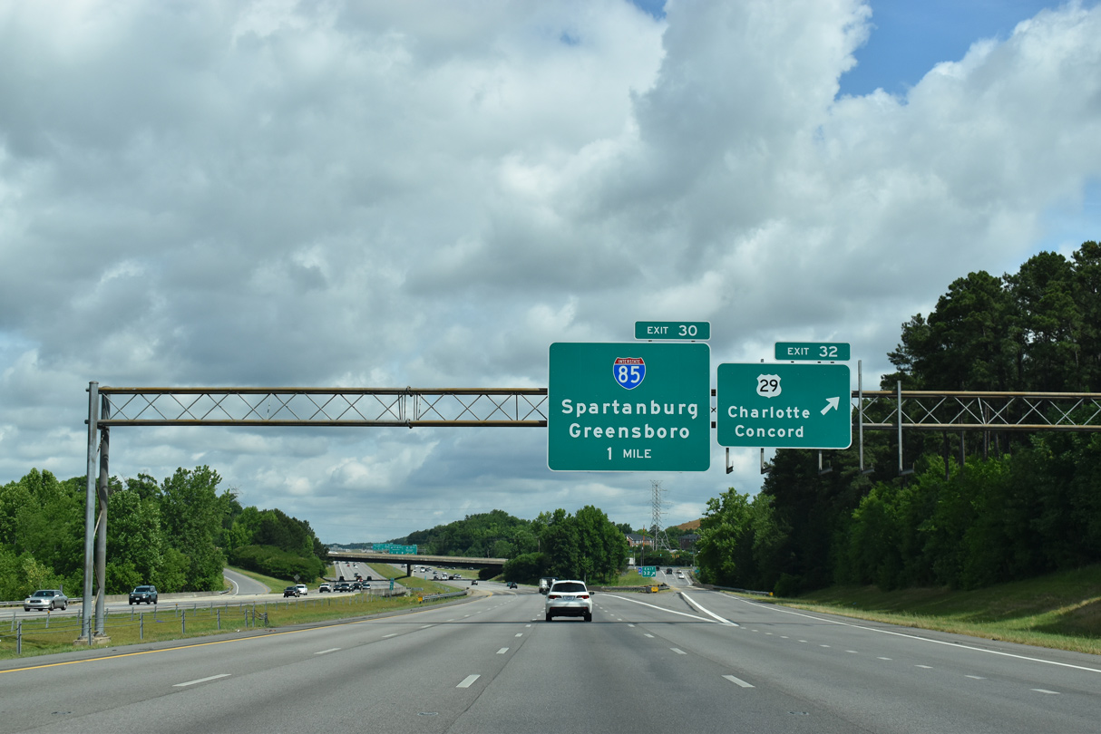 I-485 North at I-85/US 29 - Charlotte, NC