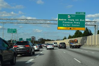 I-75/85 north at SR 10 - Atlanta, GA