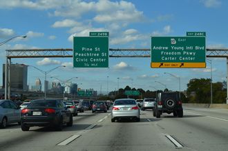 I-75/85 north at SR 10 - Atlanta, GA