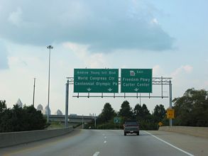 I-75/85 north at SR 10 - Atlanta, GA