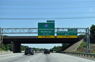 I-85 north at I-485 - Charlotte, NC