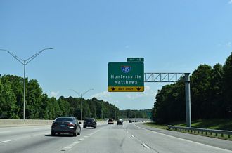 I-85 north at I-485 - Charlotte, NC