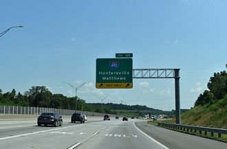 I-85 north at I-485 - Charlotte, NC