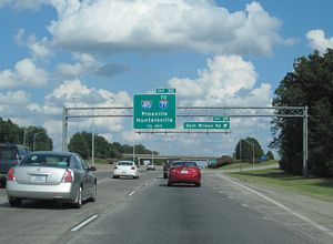 I-85 north at I-485 - Charlotte, NC