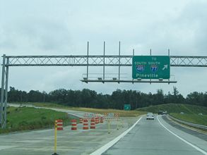 I-85 north at I-485 south - 2005