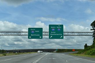 I-85 south at I-485 - Charlotte, NC