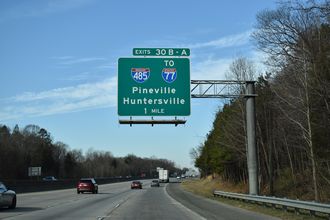 I-85 south at I-485 - Charlotte, NC