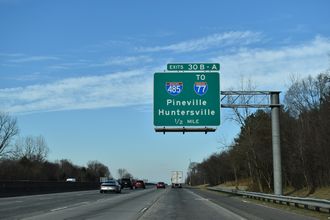 I-85 south at I-485 - Charlotte, NC