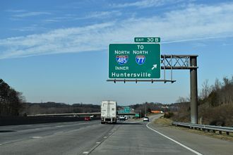 I-85 south at I-485 - Charlotte, NC
