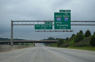 I-85 south at I-485 - Charlotte, NC