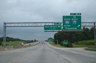 I-85 south at I-485 - Charlotte, NC