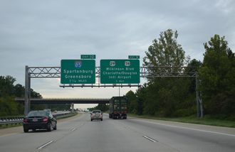 I-485 inner loop north at I-85 - Charlotte, NC