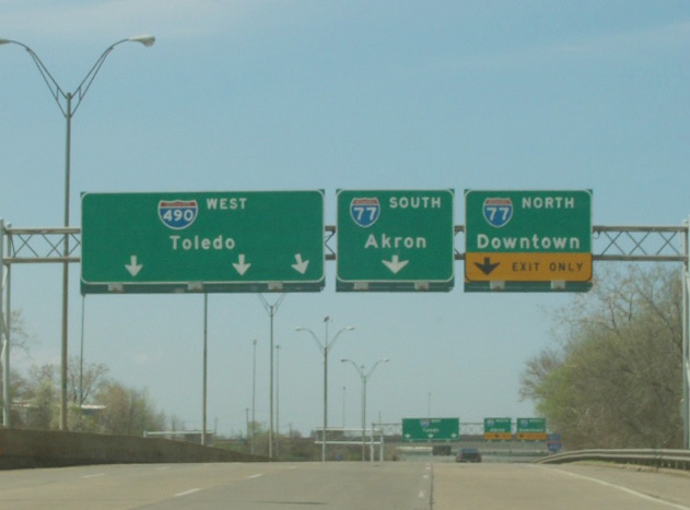 I-490 west at I-77 - 2006