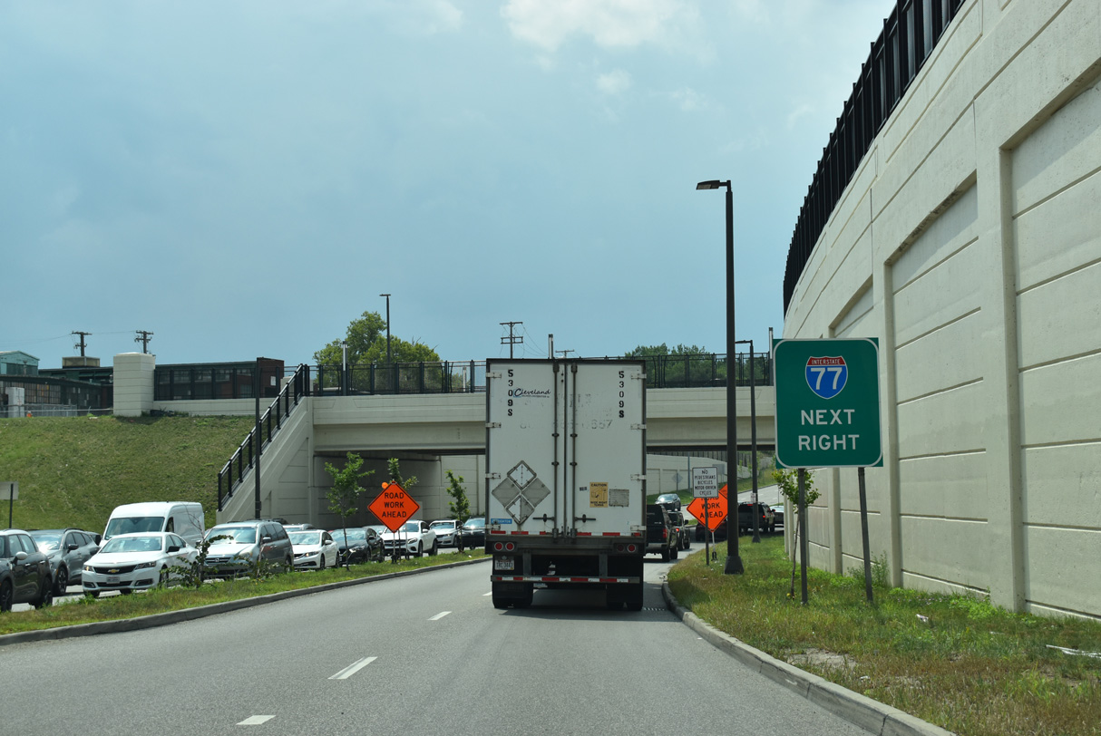 SR 10/Opportunity Corridor West at I-490 in Cleveland, Ohio