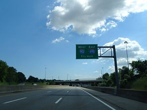 I-71 north at I-90/490 - Cleveland, OH