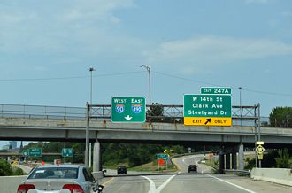 I-71 North at I-90/490 in Cleveland, Ohio