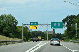 I-71 North at I-90/490 in Cleveland, Ohio