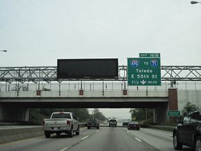 I-77 north at I-490 - Cleveland, OH
