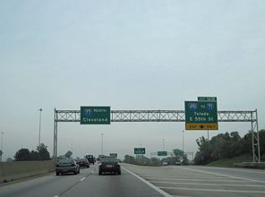I-77 north at I-490 - Cleveland, OH