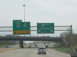 I-90 east at I-490/71 - 2006