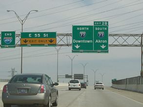 I-490 east at I-77 - 2006