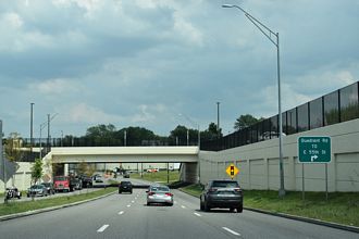 I-490 East at SR 10/Opportunity Corridor in Cleveland, Ohio